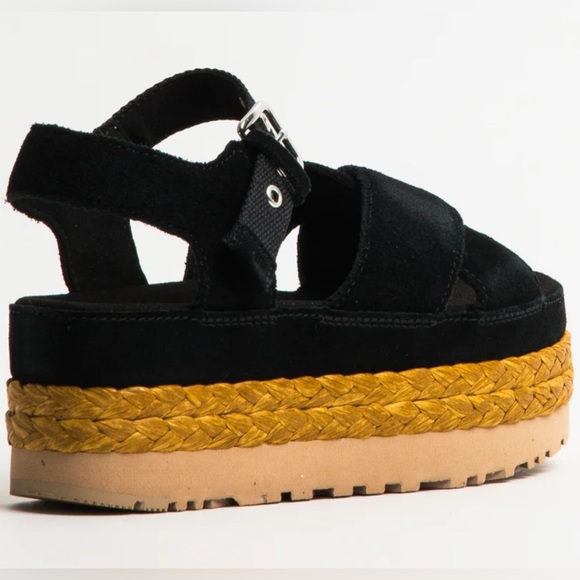 UGG Aubrey Ankle Platform Sandals – Black – Size US 9 - Picture 3 of 16